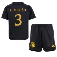 Camisa de time de futebol Real Madrid Eder Militao #3 Replicas 3º Equipamento Infantil 2023-24 Manga Curta (+ Calças curtas)